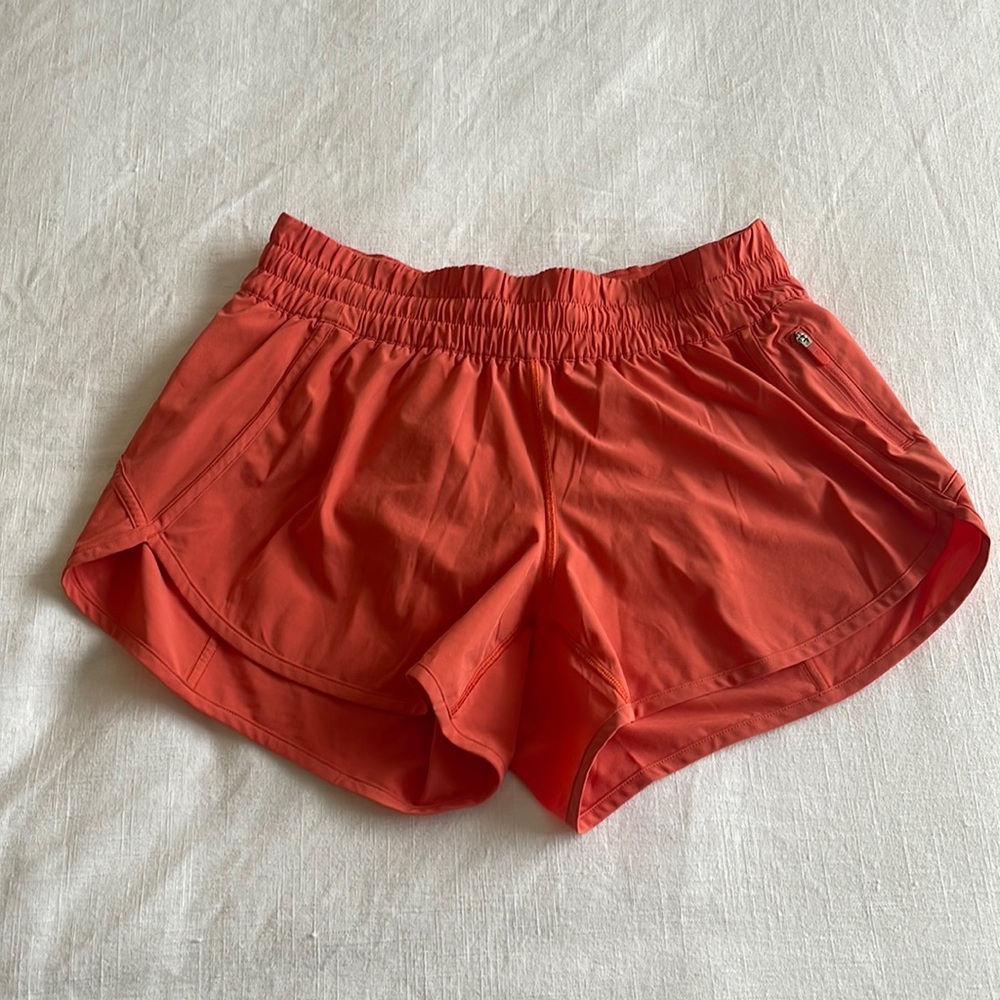 Lululemon Tracker Short 4” - Coral, size 10